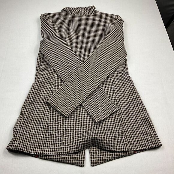 Tommy Hilfiger Womens Knit Blazer Houndstooth Professional Button Jacket Size 4 - Picture 9 of 10